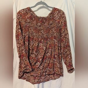 Sonoma Women's Floral Brown Maternity Top
